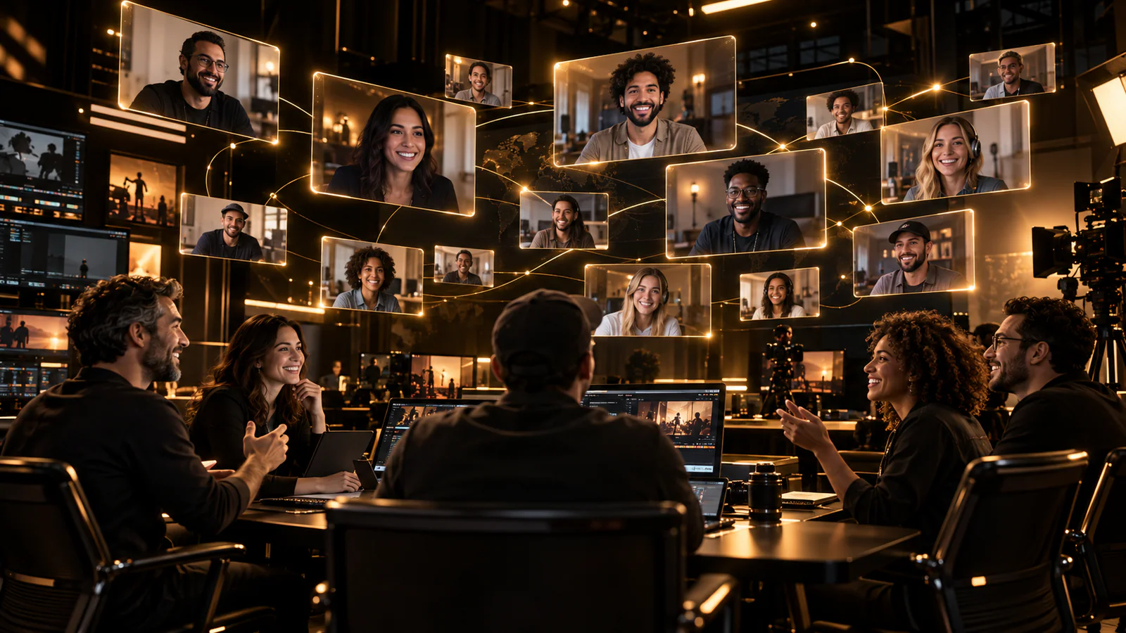 Profissionais do audiovisual conectados em uma comunidade de alunos